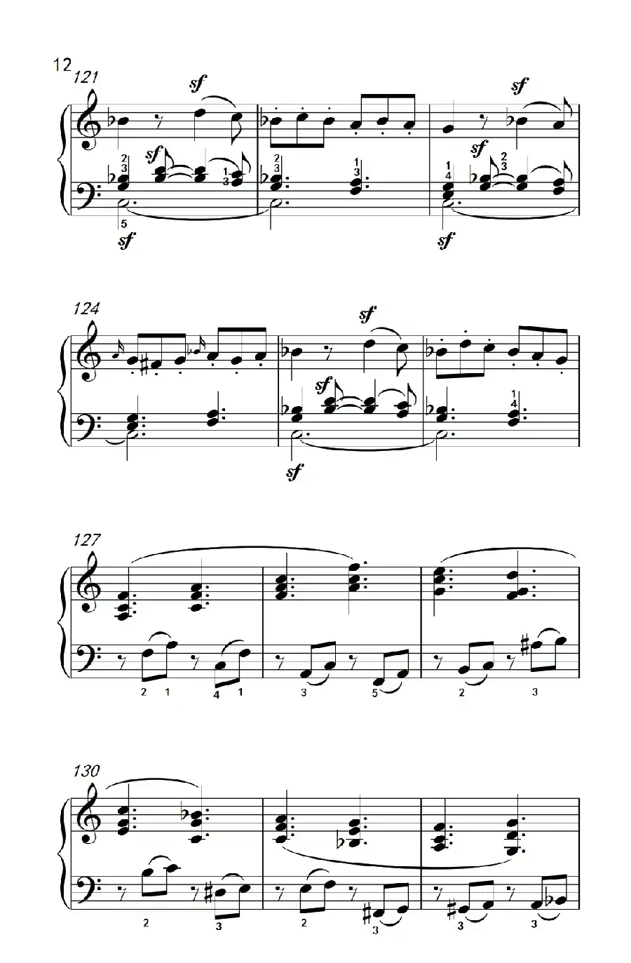 奏鸣曲 Opus 2 Nr.3 第四乐章(贝多芬奏鸣曲集 1)