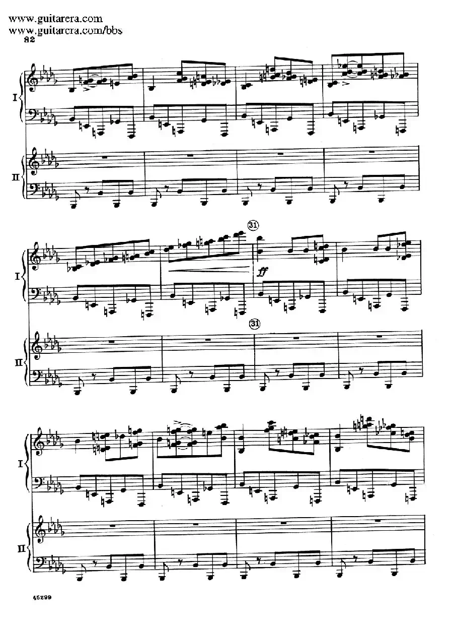 Piano Concerto Op.38（钢琴协奏曲·双钢琴·第三乐章）