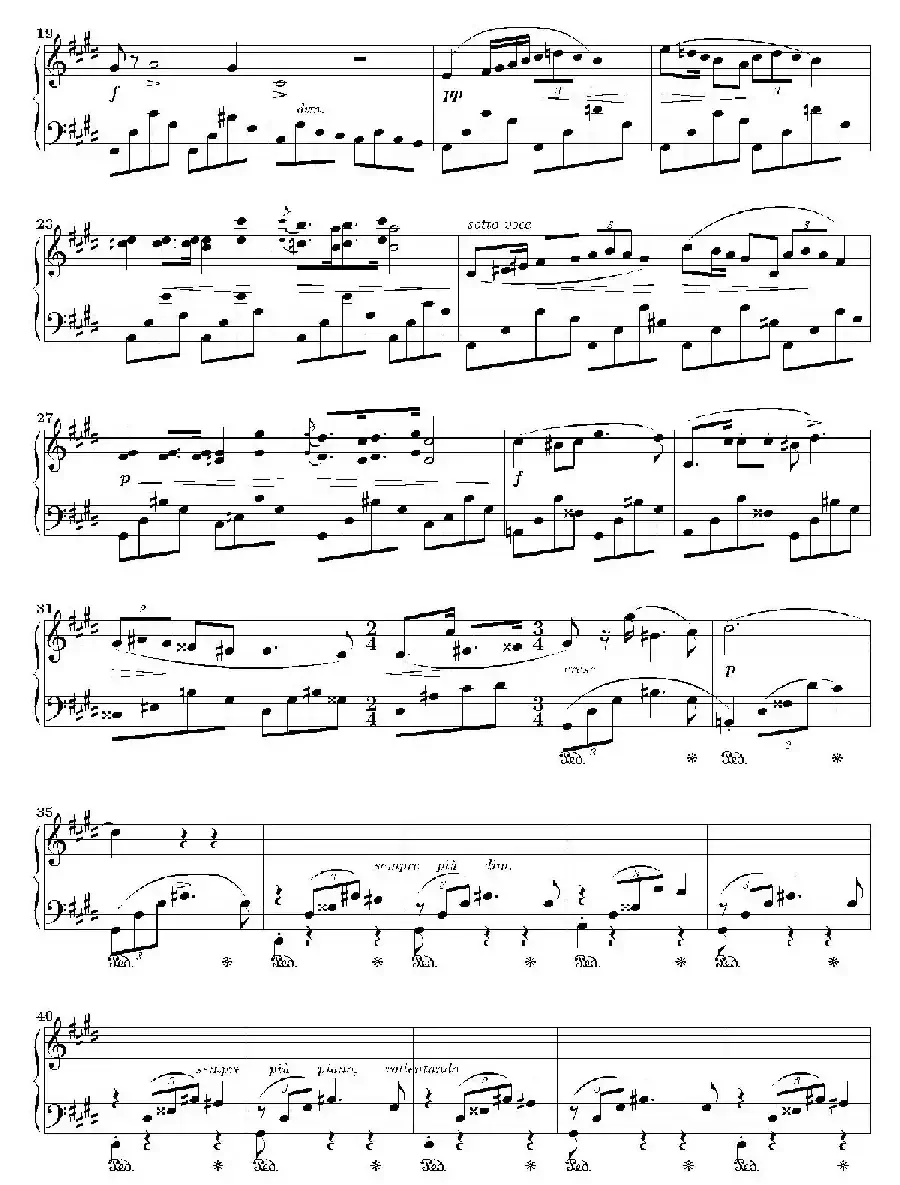 Nocturne in c-sharp Minor Op.posth （升c小调夜曲）