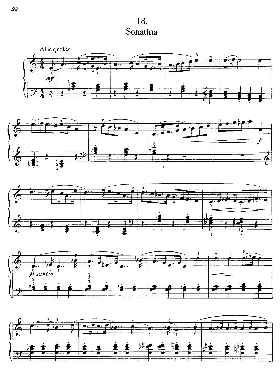 Thirty Pieces For Children Op.27（30首儿童钢琴曲 16—20）