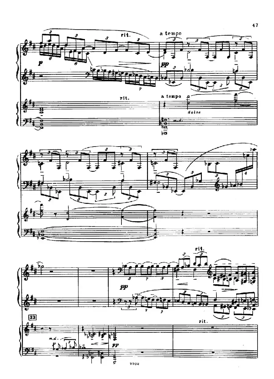 升f小调第一钢琴协奏曲 Op.1（双钢琴版）