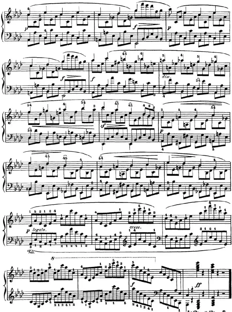 50首车尔尼Op.740钢琴手指灵巧技术练习曲（NO.45）