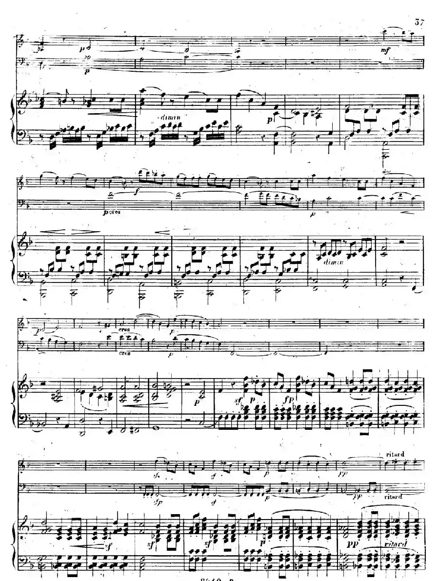 Piano Trio No.1 in d Minor Op.49（d小调第一钢琴三重奏·第四乐章）