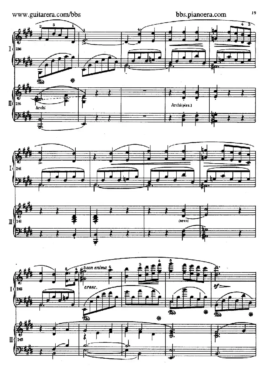 e小调第一钢琴协奏曲 Op.11（双钢琴版·第一乐章）