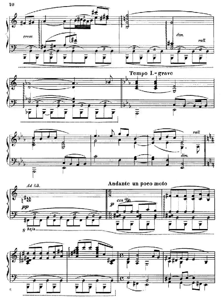Escenas Poeticas（Segunda Serie  Ⅳ）