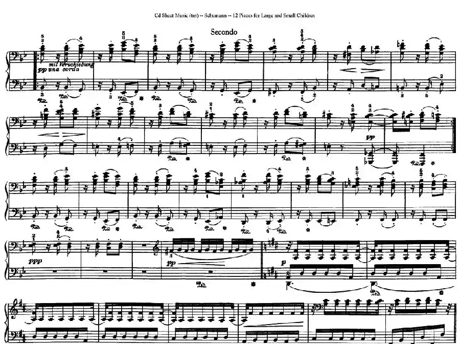 12首为孩子们而作的四手联弹曲 Op.85（四手联弹）（9）
