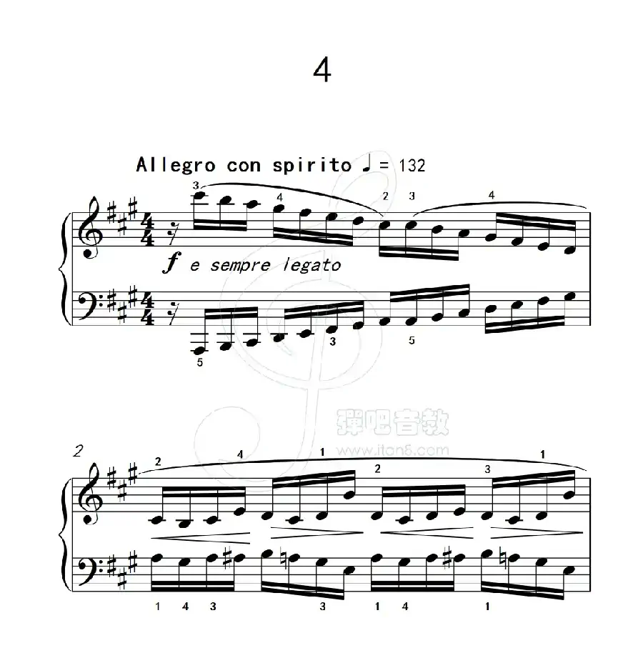 练习曲 4（克拉莫钢琴练习曲60首）