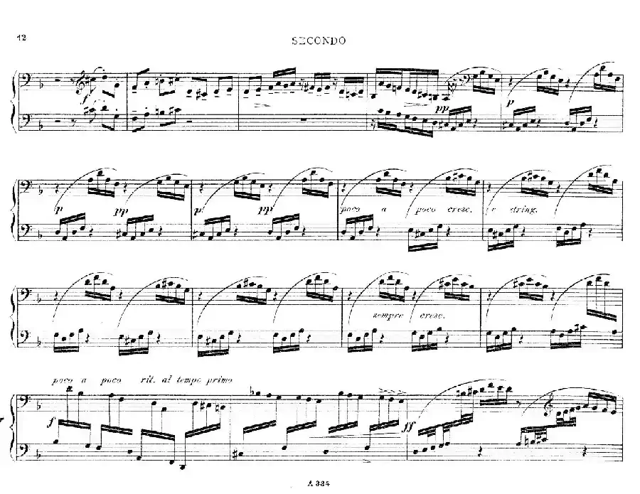 d小调托卡塔与赋格（BWV 565·雷格改编钢琴四手联弹版）