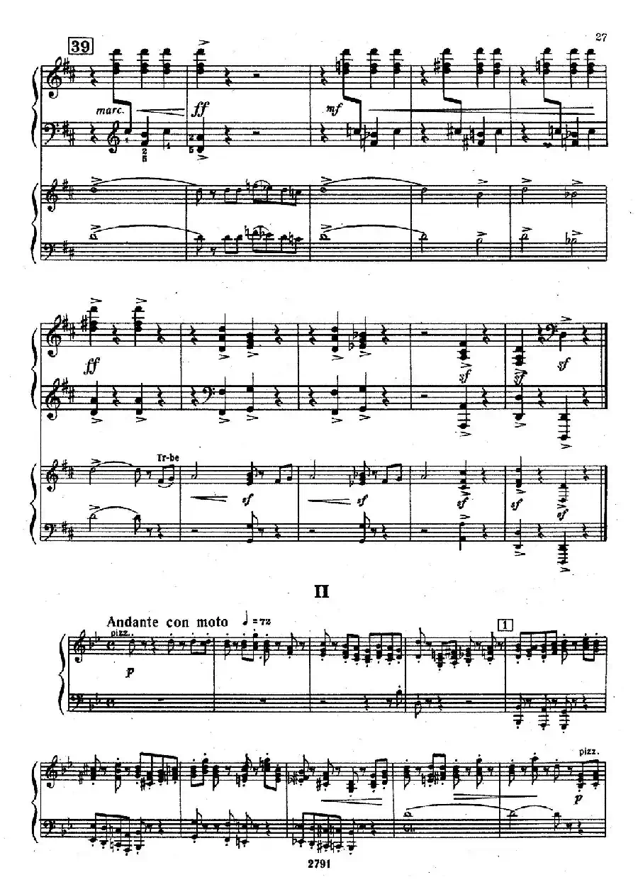 Piano Concerto No.3 in D major, Youth Op.50 - 2 pianos（D大调第三钢琴协奏曲“为青少年而作”Op.50·双钢琴）
