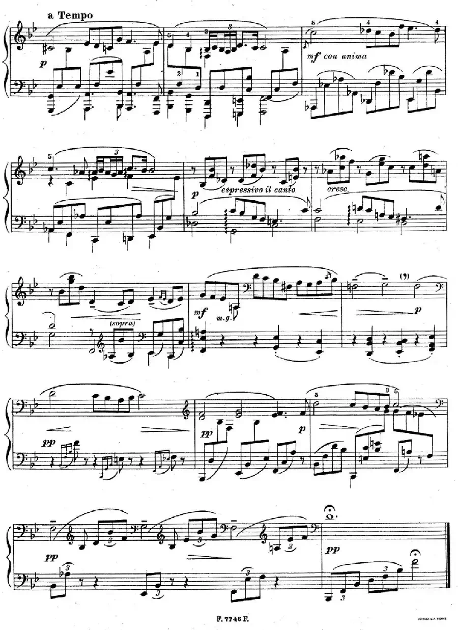 Sonata for Cello and Piano in g Minor Op.65（g小调大提琴奏鸣曲·柯尔托改编广板乐章钢琴独奏谱）