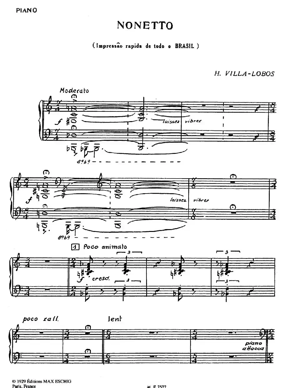 Nonetto(钢琴分谱)