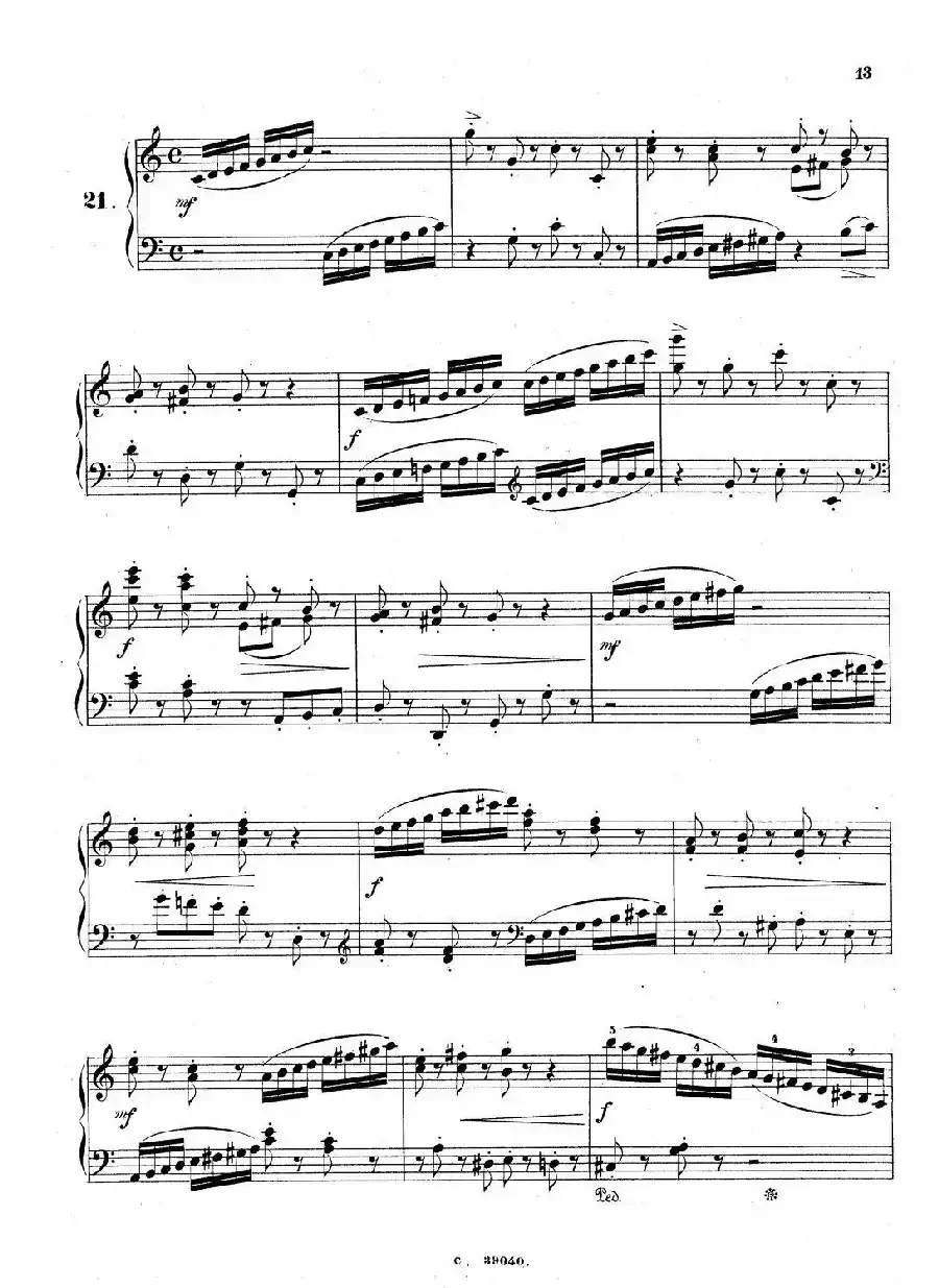 36 Etudes Rhythmiques et Melodiques Op.105（36首节奏与旋律练习曲 20—25）