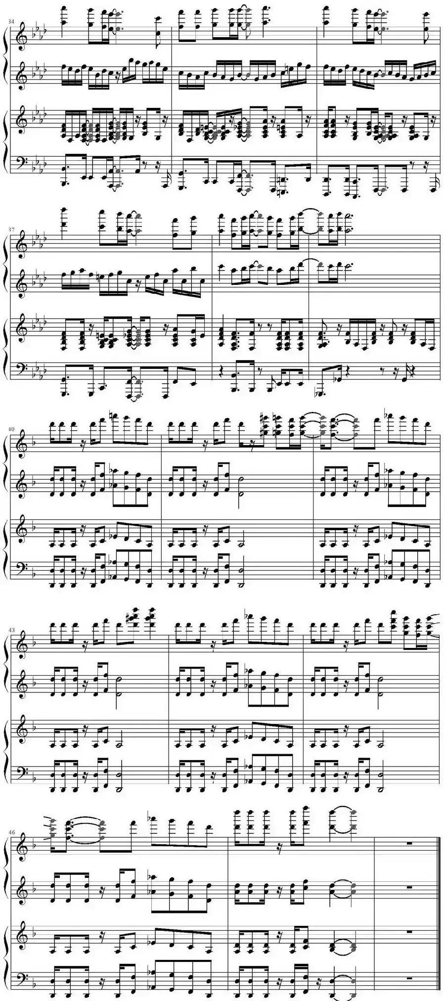 Share The World(海贼王主题曲、四手演奏版)