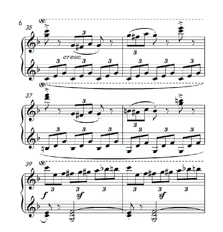 第五级B组 练习曲(中国音乐学院钢琴考级作品1~6级)