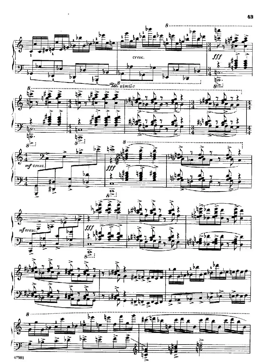 Piano Sonata in E-flat Major Op.95（降E大调钢琴奏鸣曲·Ⅲ）