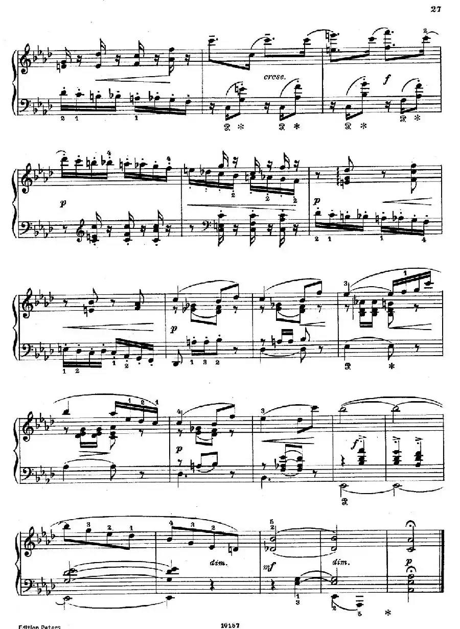 Akvareller Op.19（水彩画 9. 新事曲）