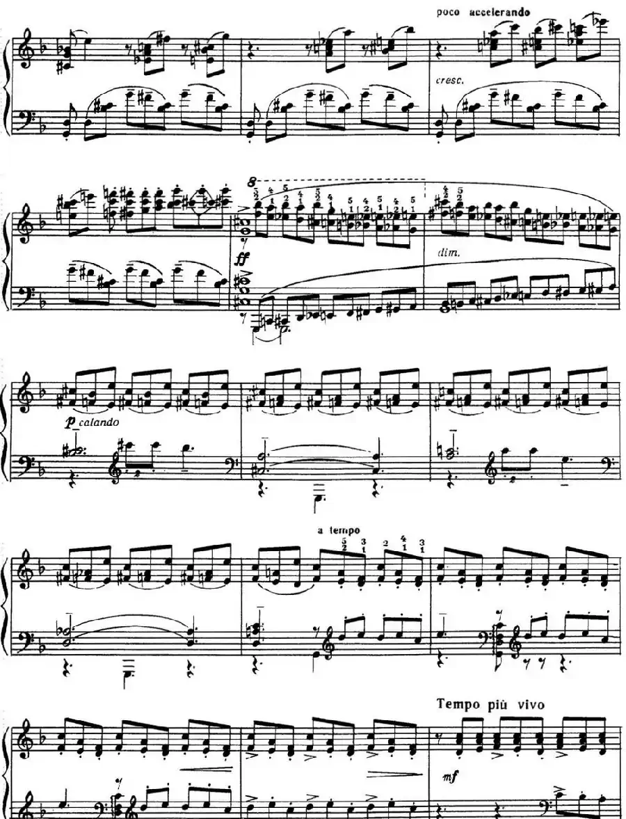 拉赫玛尼诺夫 音画练习曲16或17 Etudes tableaux Op.39 No.8