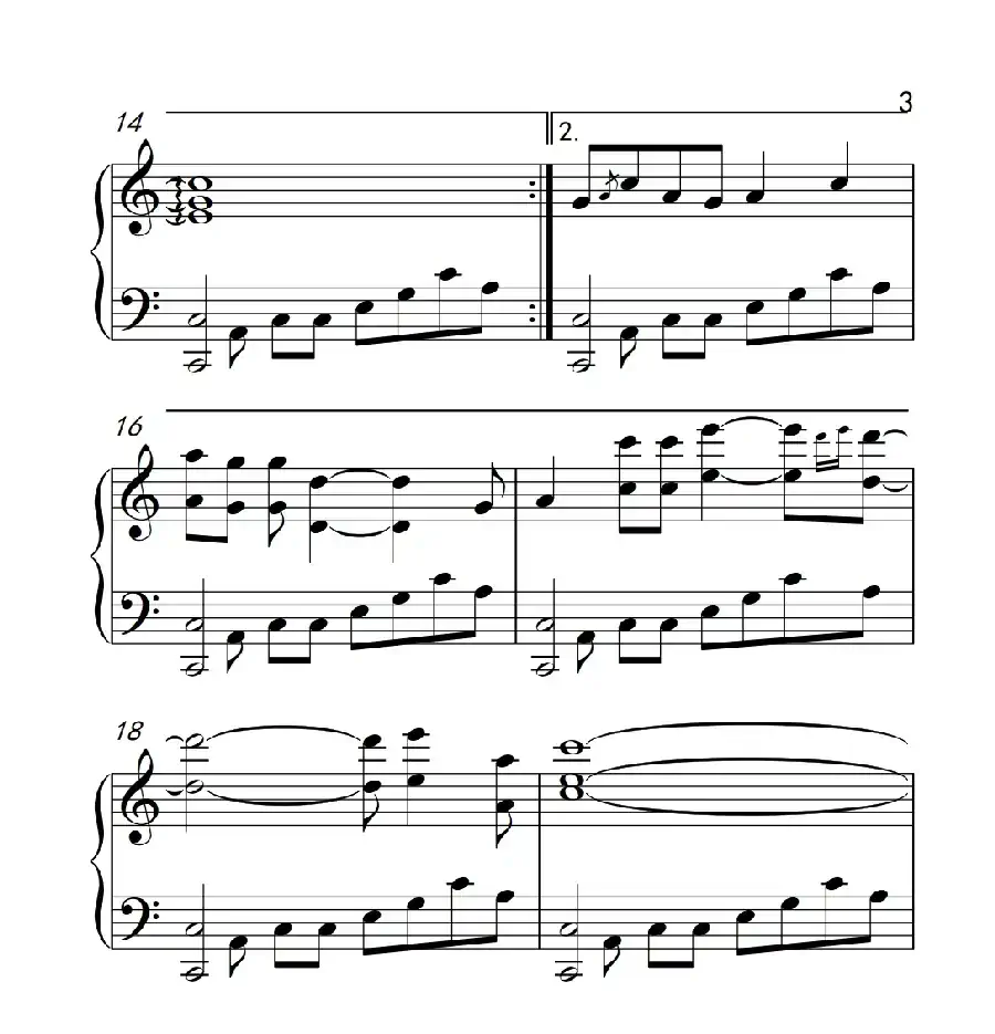 雾里看花(《弹吧音教》制谱版)