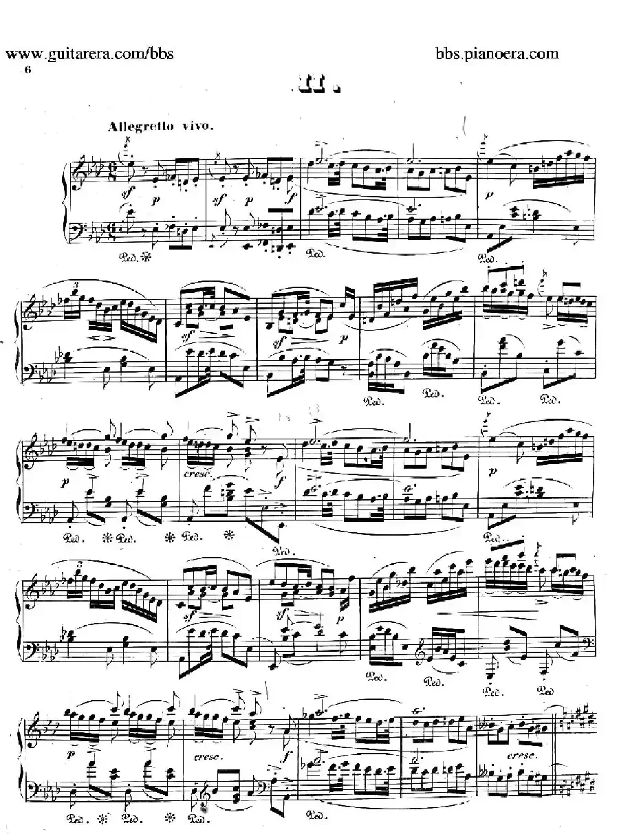 Phantasiestücke Op.31（幻想曲集·2. 降A大调）