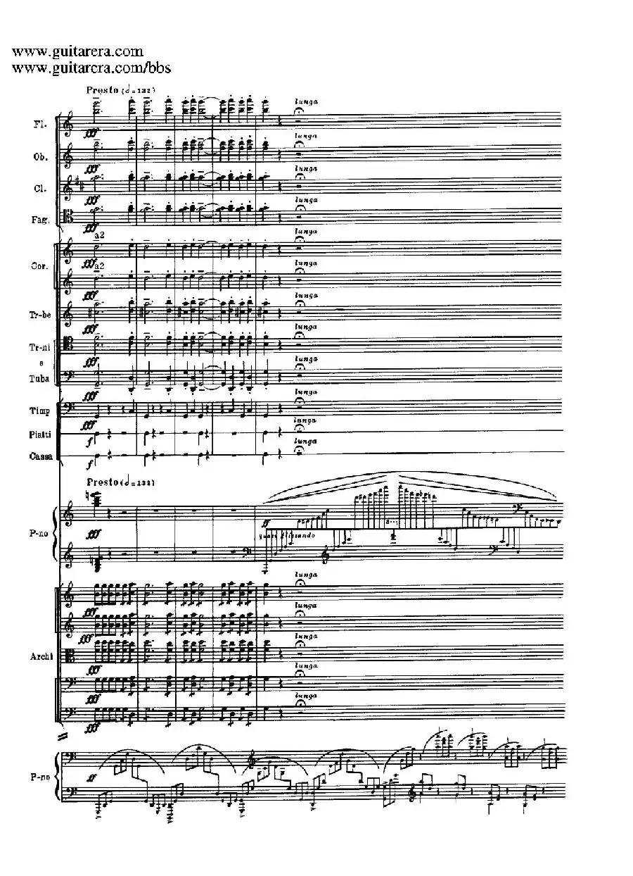 c小调第二钢琴协奏曲 Op.18（第三乐章总谱P25——37）