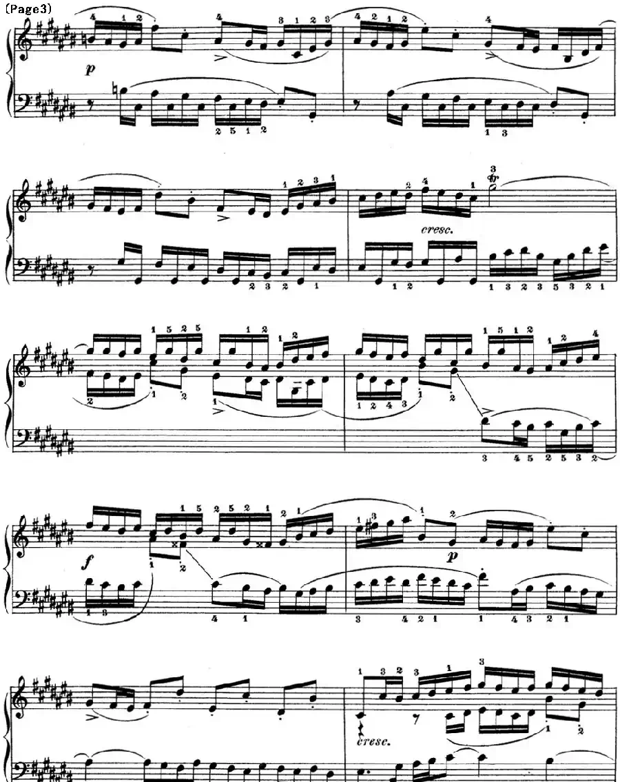 巴赫《平均律钢琴曲集·第一卷》之赋格曲（NO.3）