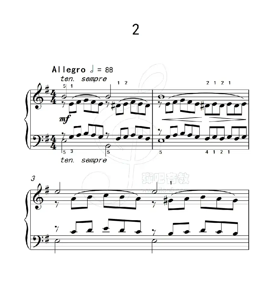 练习曲 2(克拉莫钢琴练习曲60首)