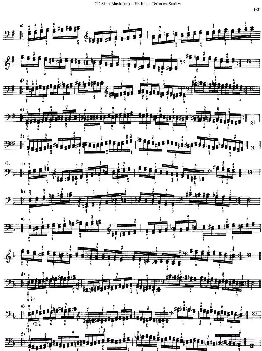 Technical Studies 60 Progressive Exercises （60首钢琴循序渐进练习曲 P91——99）