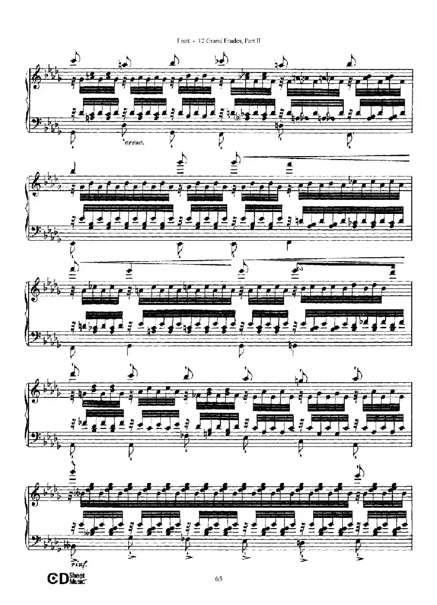 12 Grand Etudes S.137（12首华丽的练习曲·12）