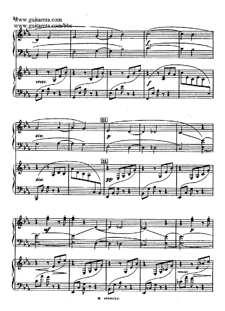 第二双钢琴组曲 Suite for Two Pianos No.2 Op.17（2. 圆舞曲 Valse）