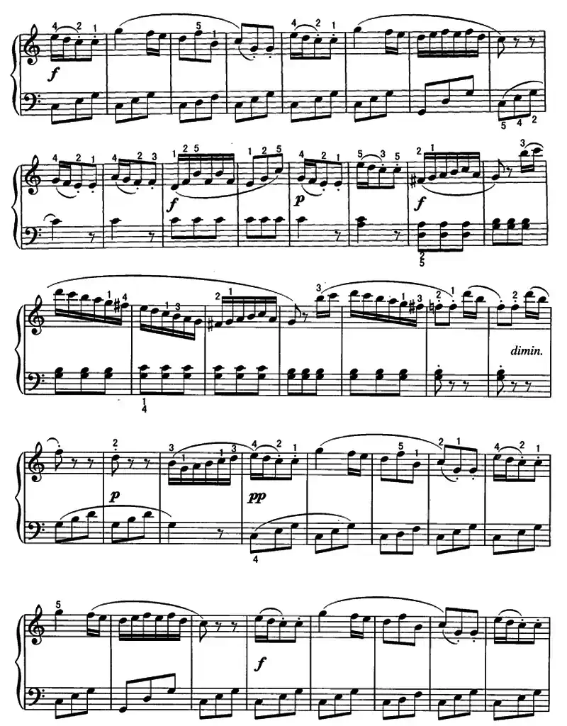 克莱门蒂小奏鸣曲（Op.36.No.1）