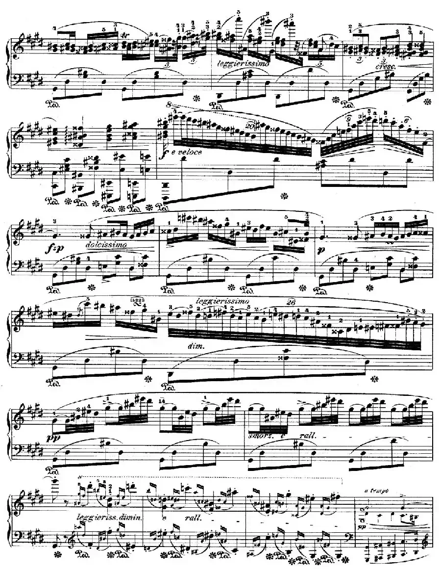 e小调第一钢琴协奏曲 Op.11（钢琴独奏版·第二乐章）