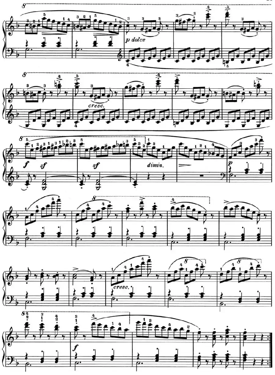 25首车尔尼Op.748练习曲(NO.21)