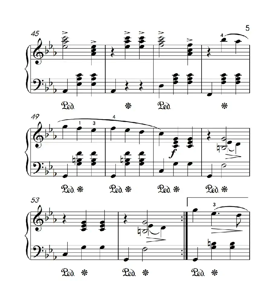 第三级 3.多情圆舞曲(中央音乐学院 钢琴(业余)考级教程 1-3级)