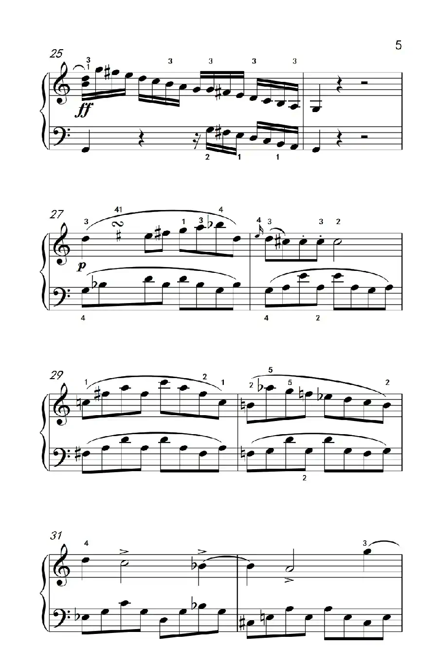 奏鸣曲 Opus 2 Nr.3 第一乐章(贝多芬奏鸣曲集 1)