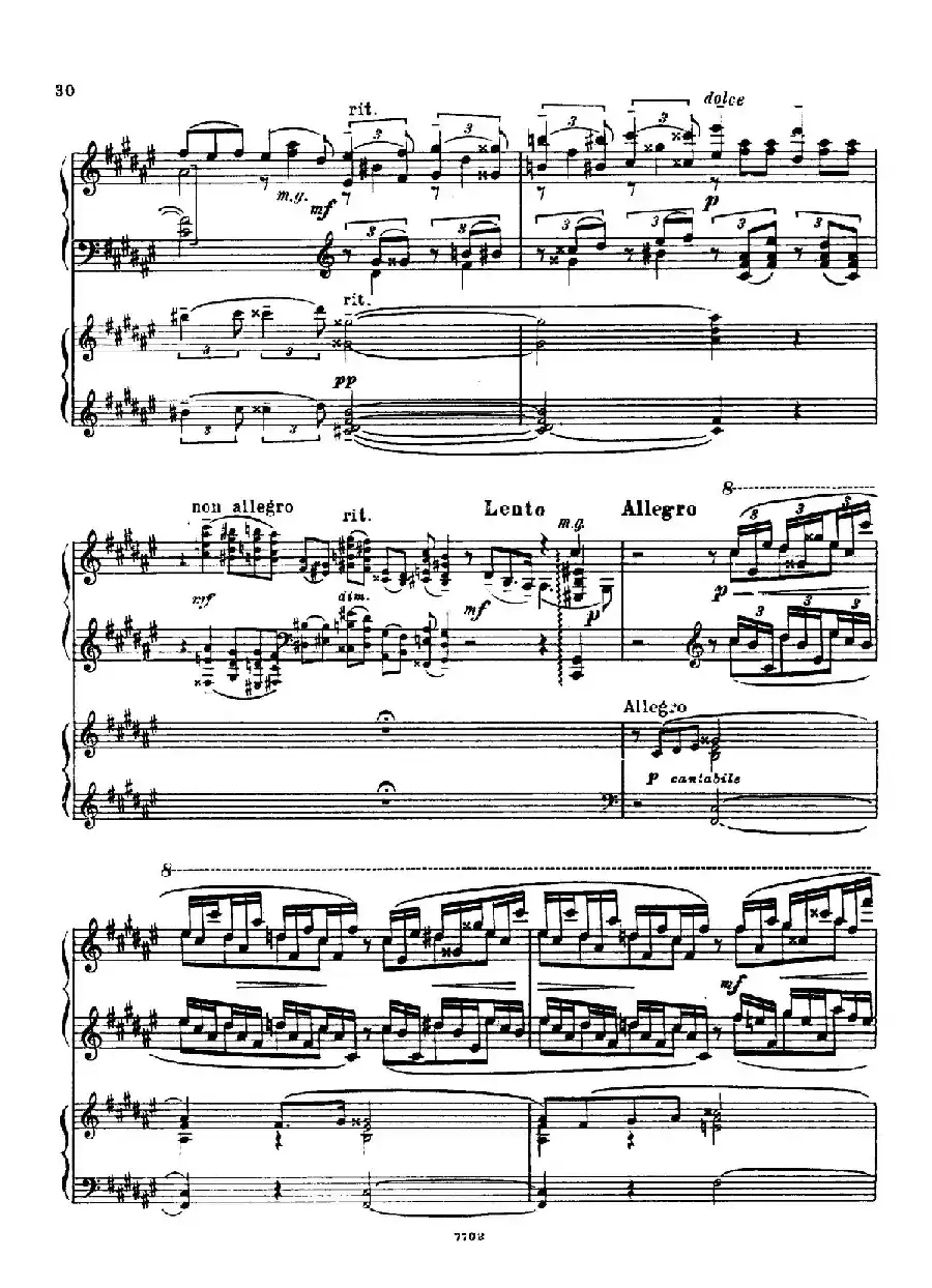 升f小调第一钢琴协奏曲 Op.1（双钢琴版）