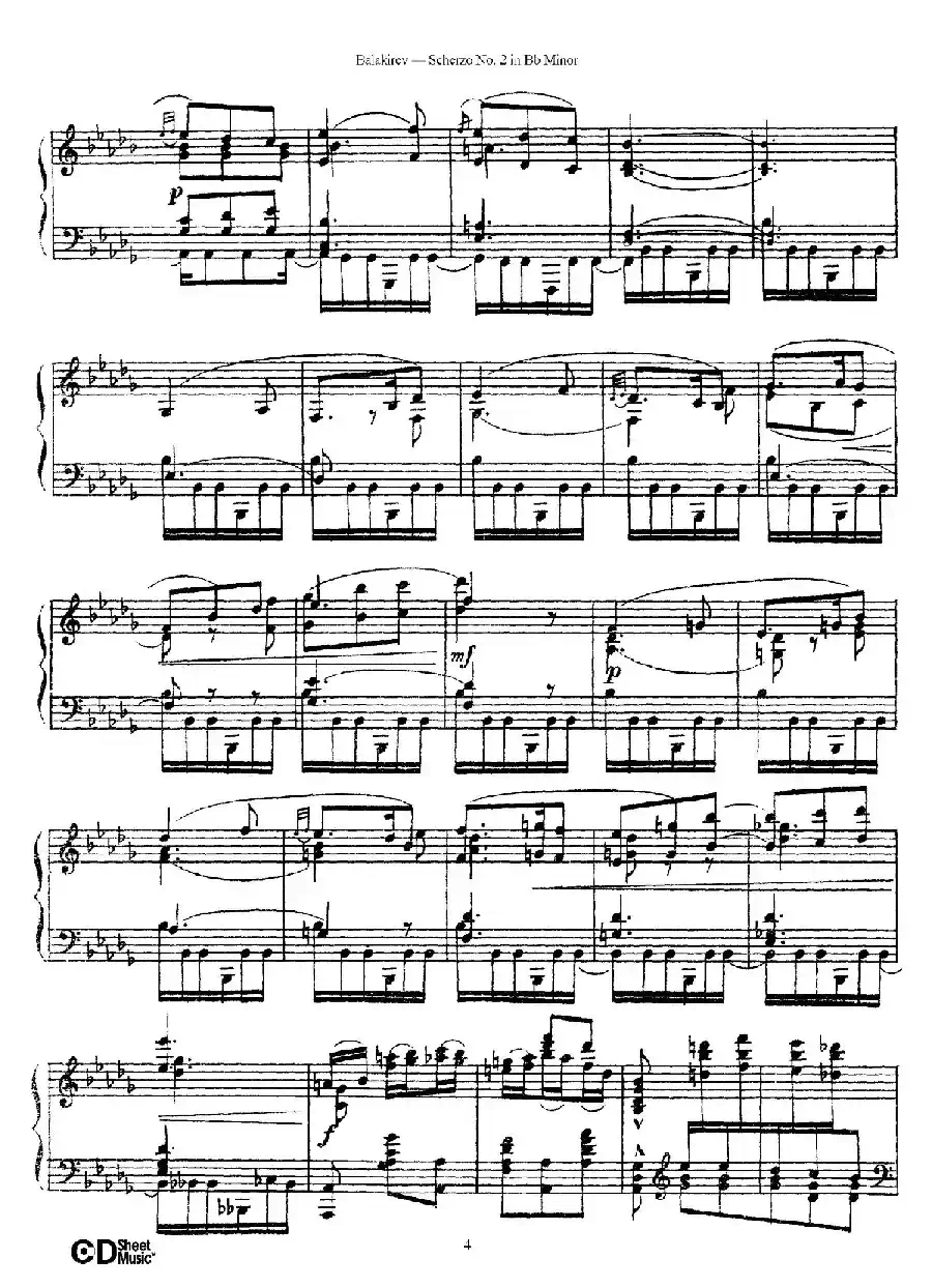 Scherzo No.2 in B-flat Minor（降b小调第二谐谑曲）