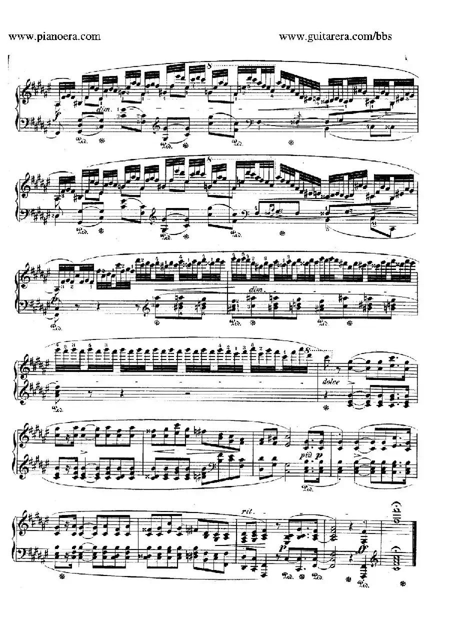 Impromptu no.2 in F-Sharp Major Op.36（升F大调第二即兴曲）