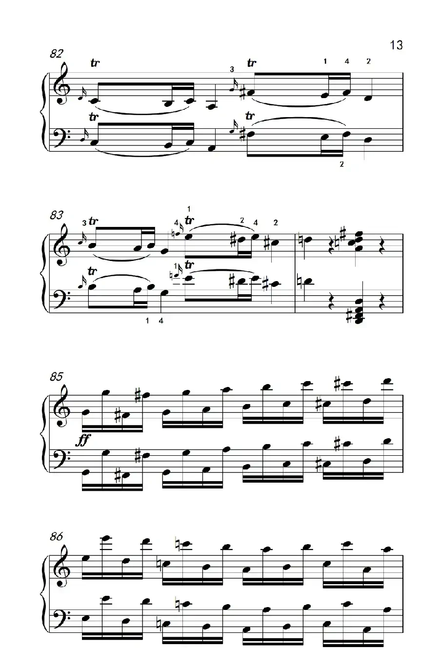 奏鸣曲 Opus 2 Nr.3 第一乐章(贝多芬奏鸣曲集 1)