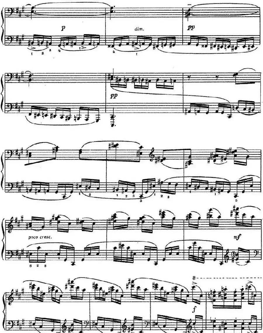 拉赫玛尼诺夫 音画练习曲11或12 Etudes tableaux Op.39 No.3