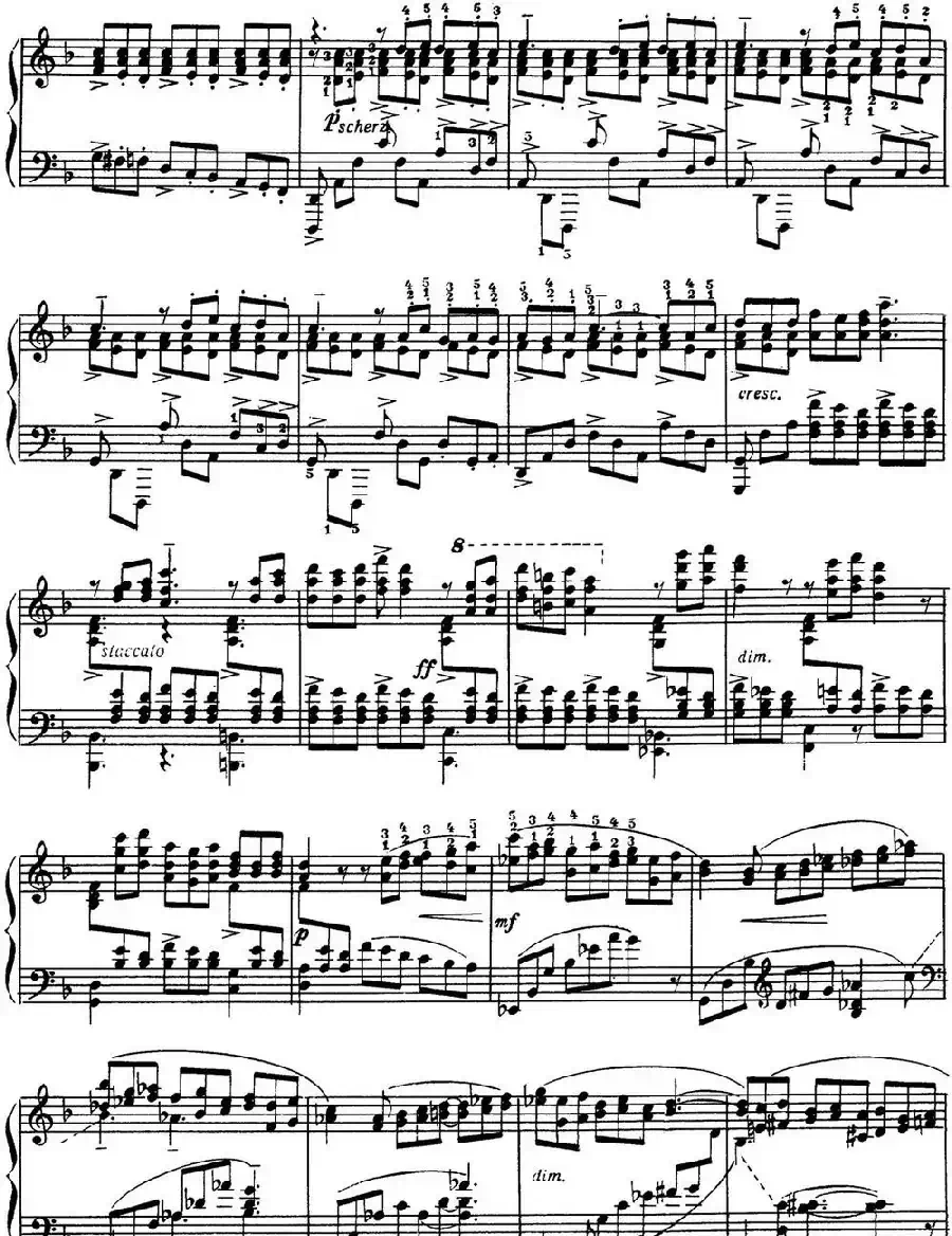 拉赫玛尼诺夫 音画练习曲16或17 Etudes tableaux Op.39 No.8