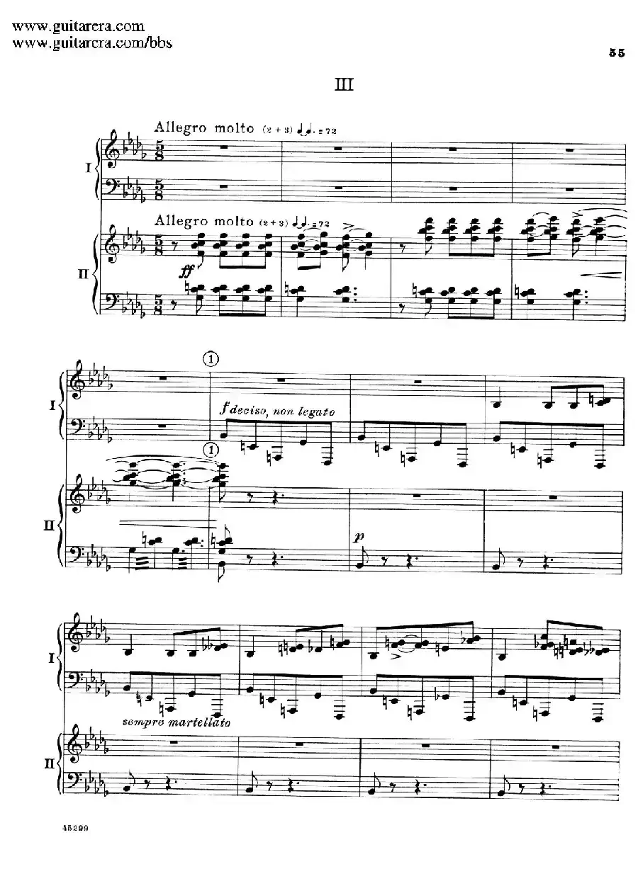 Piano Concerto Op.38（钢琴协奏曲·双钢琴·第三乐章）