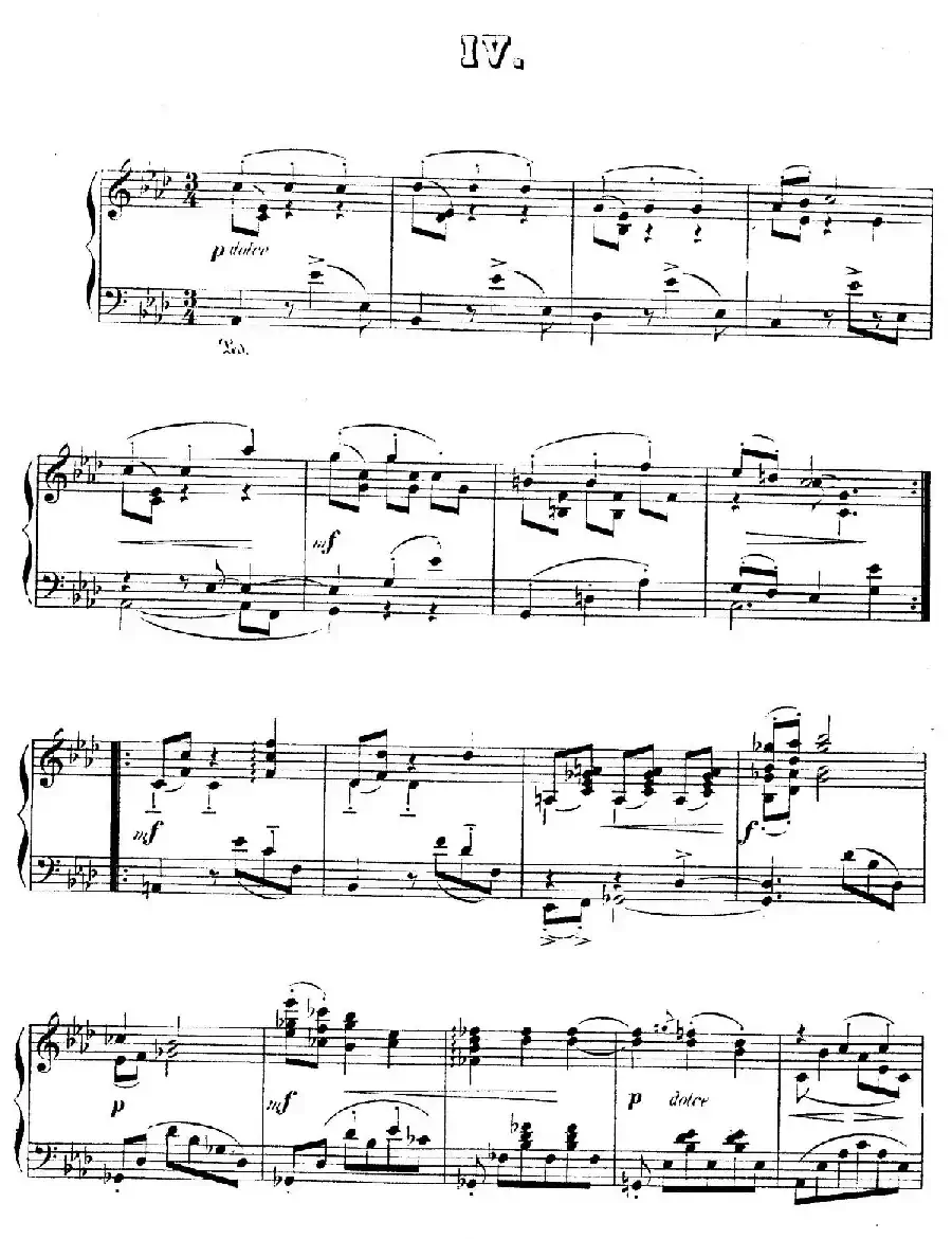 Waltzes Op.23（圆舞曲集·4、降A大调）