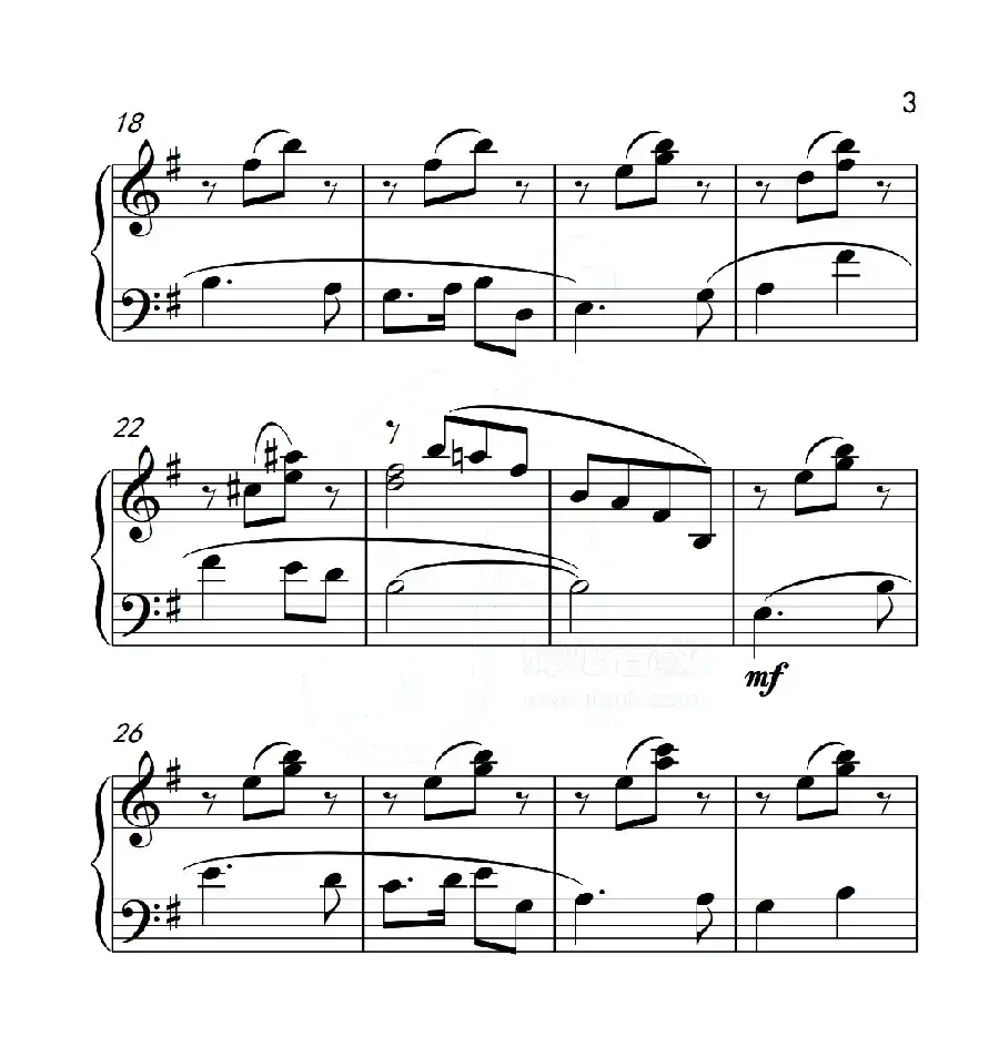 第五级 小小行列(中国音乐学院钢琴考级作品1~6级)