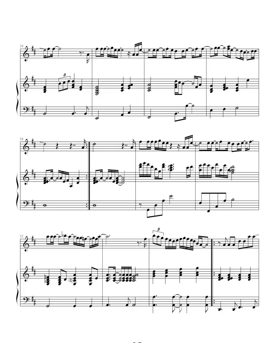 Missing You（钢琴伴奏谱）