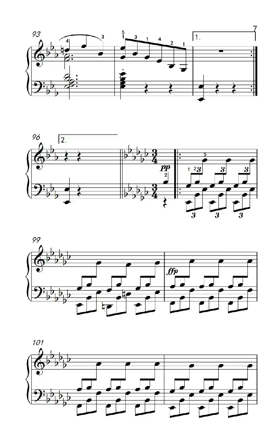 奏鸣曲 Opus 7 第三乐章（贝多芬奏鸣曲集 2）