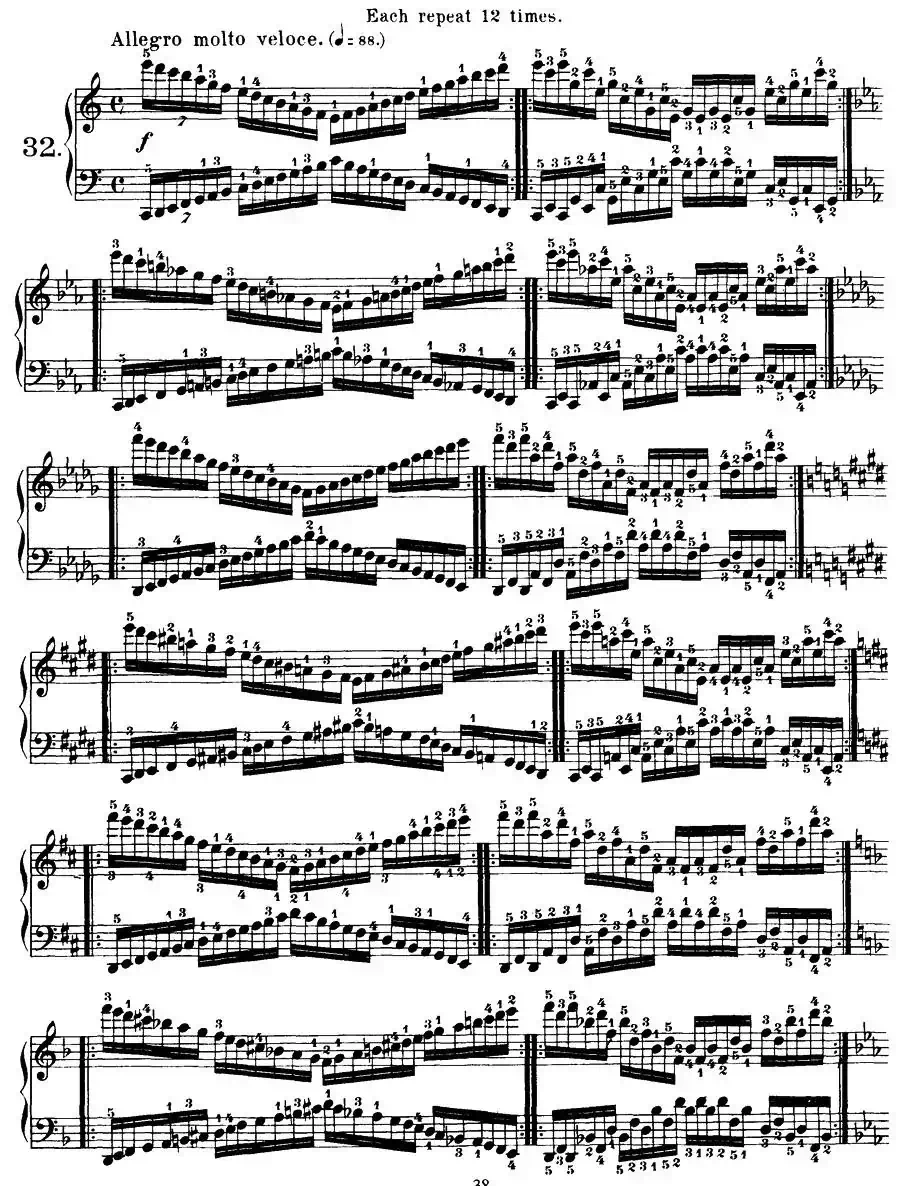 Czerny - 40 Daily Exerci Op.337（31—35）（40首日常训练曲）