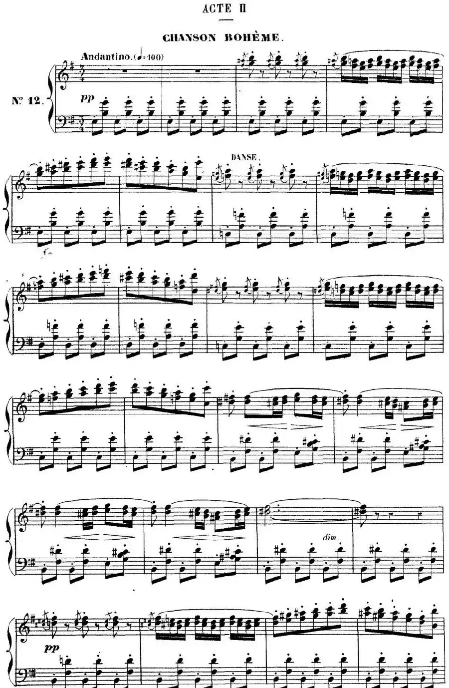 Carmen for Solo Piano（卡门全剧钢琴独奏版）（No.12）