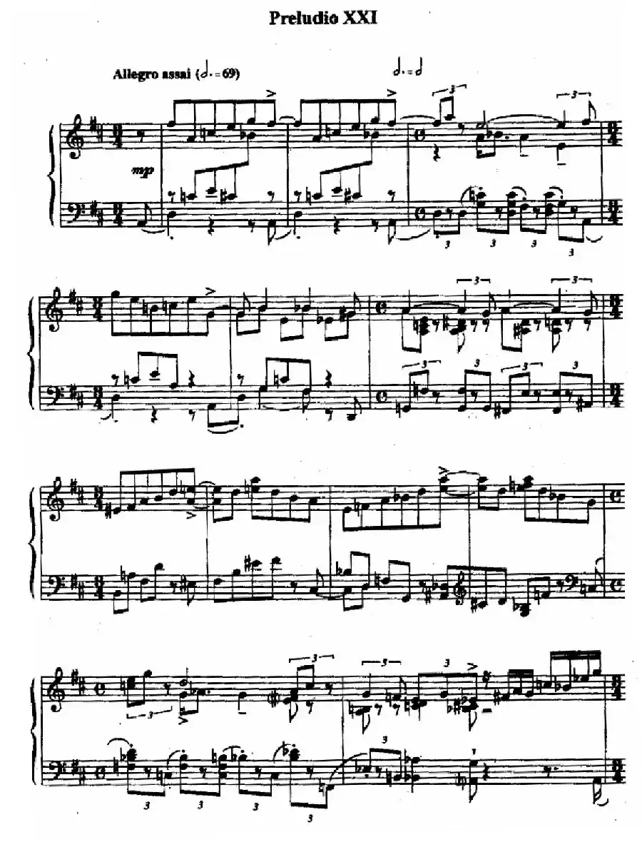 24 Preludes and Fugues Op.82（24首前奏曲与赋格·21）