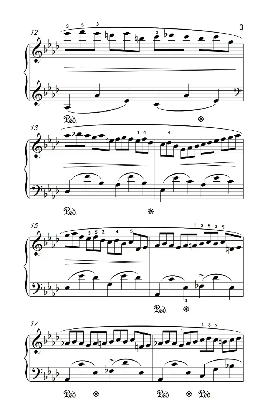 第九级1.练习曲 Op.25 No.2（中央音乐学院 钢琴（业余）考级教程 7-9级）
