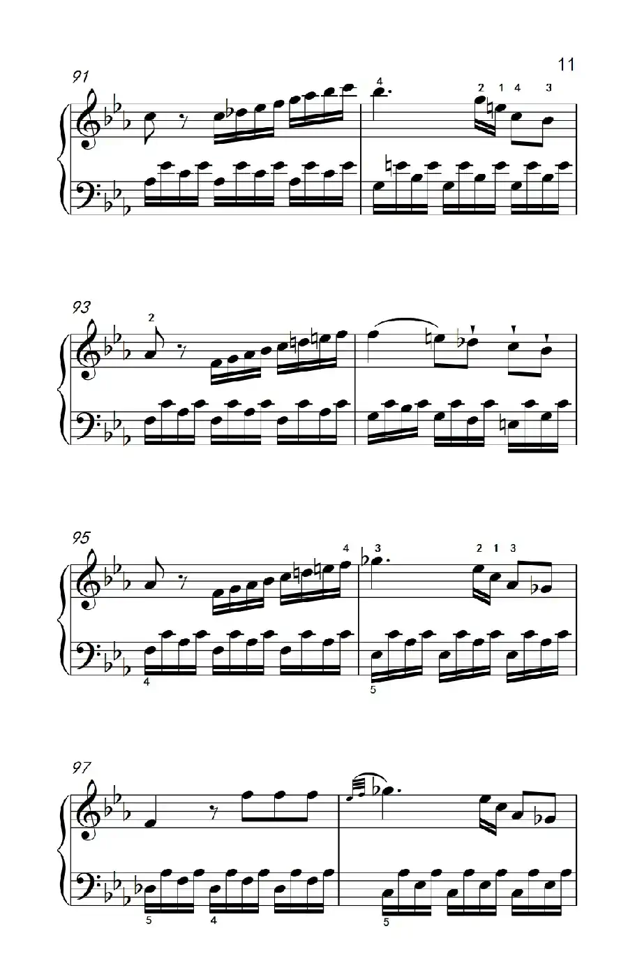 第八级2.♭E大调奏鸣曲 第一乐章 Hob.XVI 49（中央音乐学院 钢琴（业余）考级教程 7-9级）
